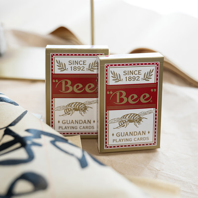 Bee Poker Cards for Guandan, Specialized for Competitions And Entertainment, Red, 10 Decks 1