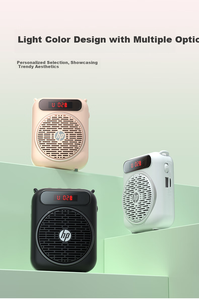 HP LS251 Lianhuiwei Amplifier, Teacher's Loudspeaker, Tour Guide Waist-Mounted Microphone, Bluetooth Small Speaker, Portable Card-Insertable Megaphone for Teaching And Lecturing, White 7