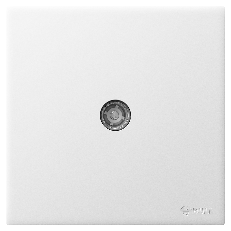 BULL G60 Series Single TV Socket 86-Type Ultra-Thin Panel G60T103 Frost White