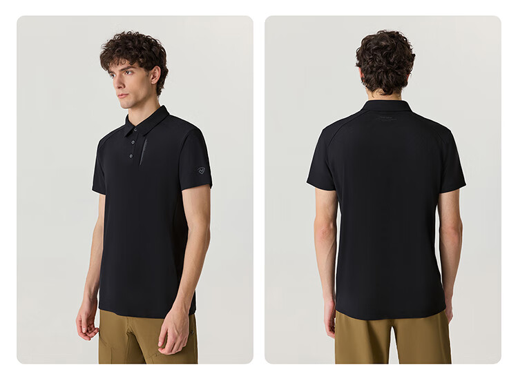 NORTHLAND COOLMAX Quick-Dry Sun Protection Polo Shirt, Outdoor Breathable Antibacterial Elastic Collar Short-Sleeve T-Shirt for Me 11