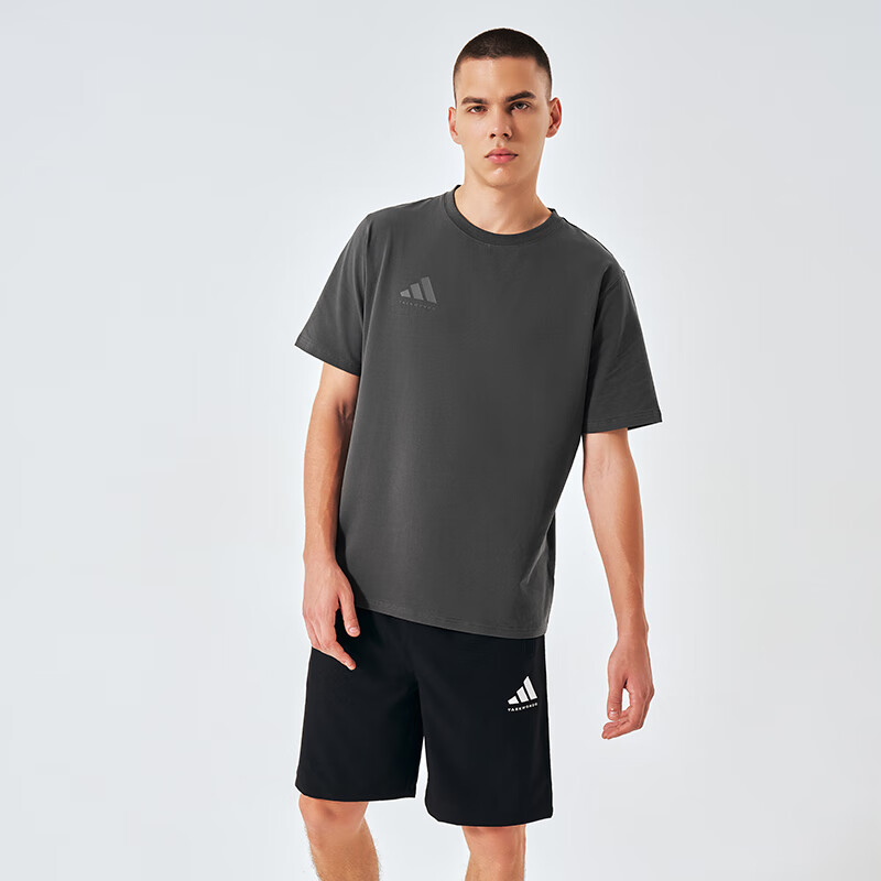 Adidas Men's T-Shirt, Summer Sports Breathable Lightweight Loose Cotton Short Sleeve, Olive Green/green Brown, 2XL 23