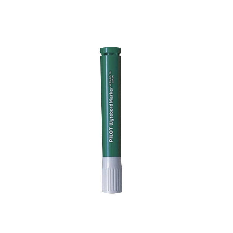 PILOT Large Capacity Whiteboard Marker, Water-Based Erasable, Thick Barrel Marker Pen, Logistics Marking Pen, WBMAR-12L Green Single Pack