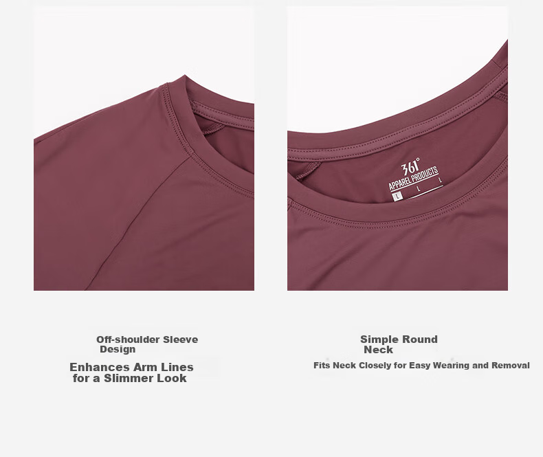 361° Women's Short-Sleeve Summer Clothing, New Cool-Feeling T-Shirt, Sun Protection Shirt, Ice Silk Athletic Running Top 662524116-2 27
