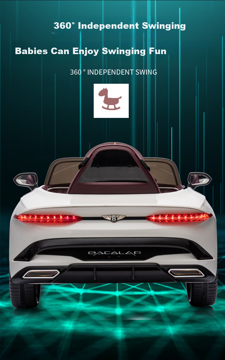 BeRica Children's Electric Car, Four-Wheel Vehicle, Authorized by Bentley, Remote Control, Toy Car for Boys And Girls, Rideable, Baby Gift 7