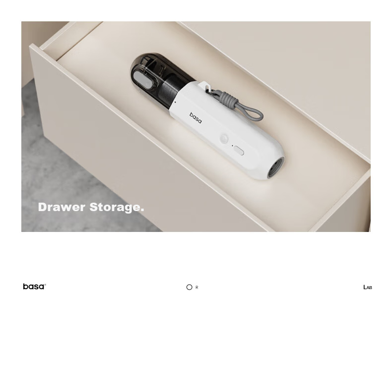 Basa Car Vacuum Cleaner, Cordless Handheld High Suction Power, for Car And Home Use, Desktop Cleaning, High Power, Mini Portable Handheld Vacuum, 6000Pa 12