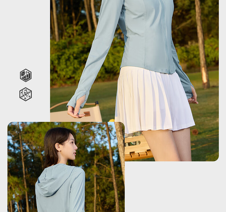 361° Women's Summer Sunscreen Jacket UPF100+ UV Protection Slim Outdoor Sports Coat 662624606-6 39