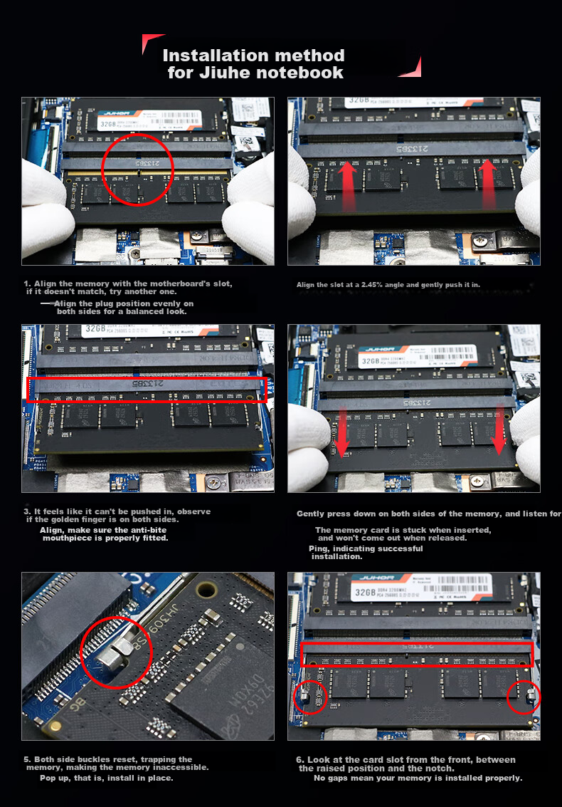 JUHOR 16GB DDR5 5600 Laptop Memory Module, Boosting AI Performance 8