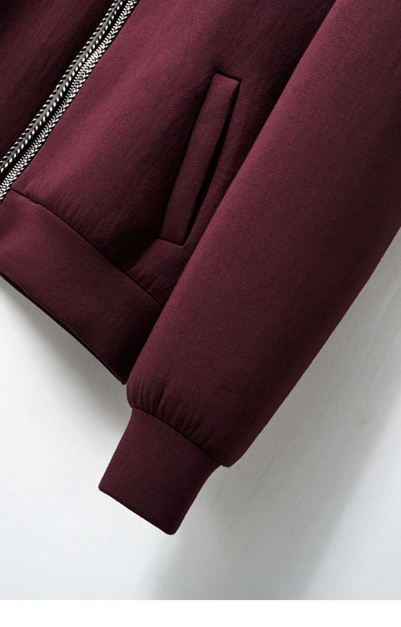 YANYEE Short Elegant Jacket for Women, 2025 Early Spring Commute Simple Versatile Ladies Baseball Coat, Wine Red, M 13