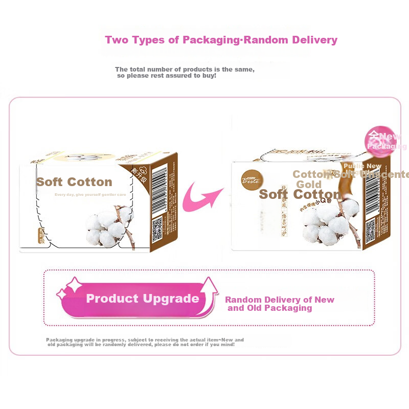Beishute Cotton Soft Unscented Panty Liners, 155mm, 20 Pieces*3 Boxes, Sold by JD, Menstrual Pads