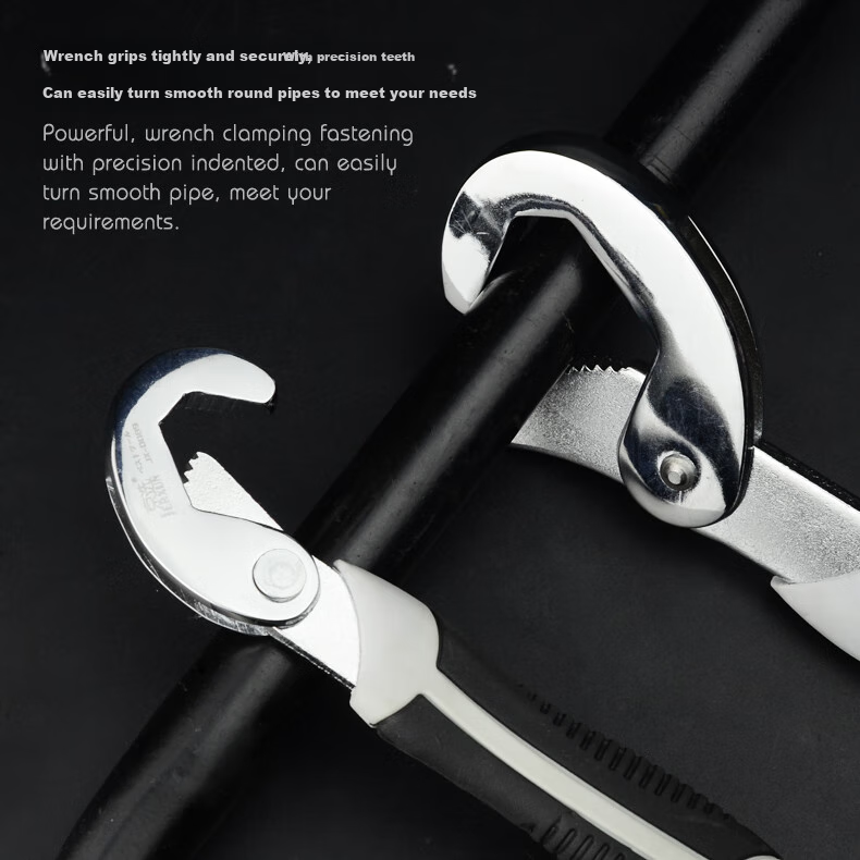 JERXUN Artisan Multi-Use Self-Tightening Adjustable Wrench Multi-Functional Household Quick-Open Set Pipe Pliers Adjustable Wrench 8