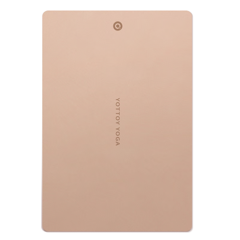 Yottoy Antibacterial Double Yoga Mat, Extra Large And Wide, for Home Fitness, Professional Non-Slip Shock-Absorbing Thickened, Caramel Pink 10mm