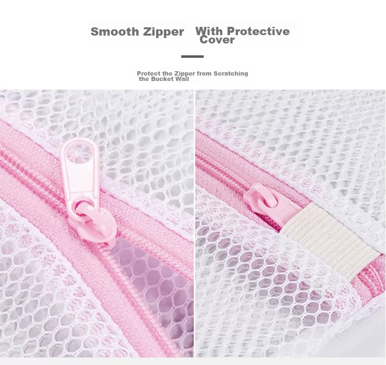 Jingxun Laundry Mesh Bags for Drum Washing Machines, Specialized Protective Bags with Fine Mesh, Thickened And Enlarged Size, Bra And Underwear Bags, 2 Pieces 3