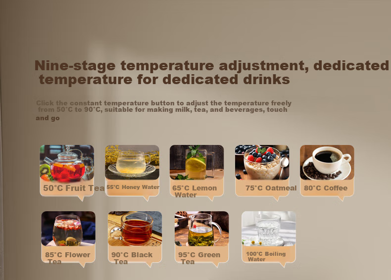 MeiLing Smart Voice Tea Bar Machine with Large Screen Remote Control, Floor-Standing Water Dispenser with Bottom-Placed Water Tank, Integrated Cabinet for Home Use, Cooling And Heating Fully Automatic Machine, Cold And Hot Model MY-C231B (Voice Control Version) 8