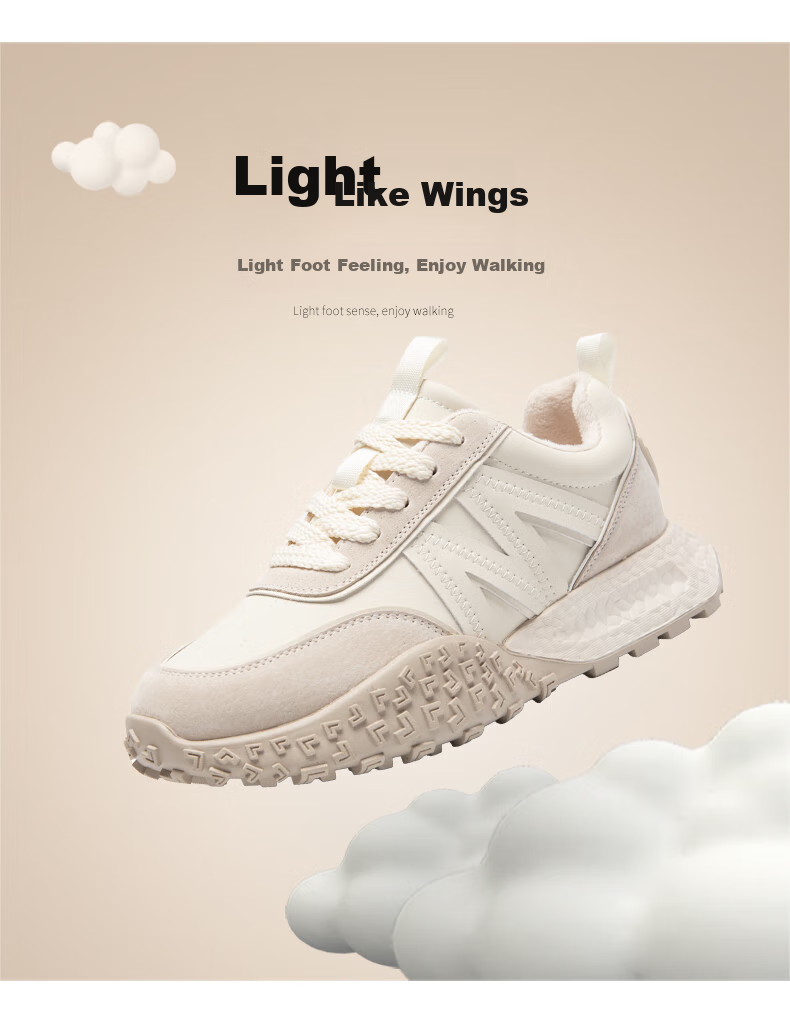 ZHR Women's Casual Shoes with Thick Soles, Fashionable And Versatile Spring And Autumn Women's Shoes, Trendy Simple Dexun Shoes for Women, QS26 Beige, Size 35 3