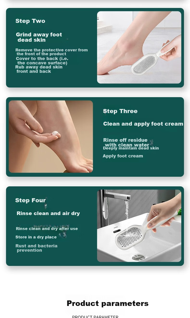 Haifeinuo Foot Scrubber, Pumice Stone, Callus Remover, Dead Skin Remover, Heel Scraper, Foot Exfoliator 7
