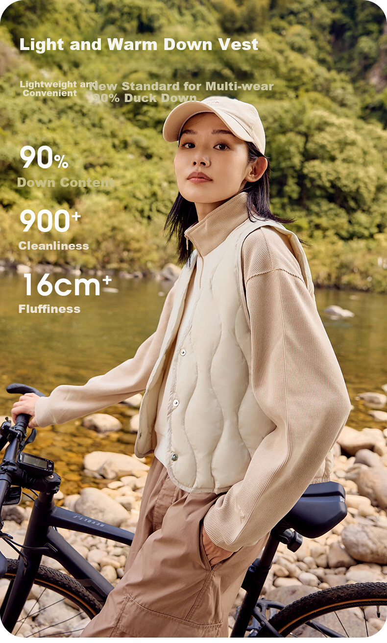 Yalu down Vest for Women, 2026 Autumn And Winter New Style, Lightweight Inner Layer, Warm Fashionable Fitted Coat, Inner Wear V-Neck Vest 1