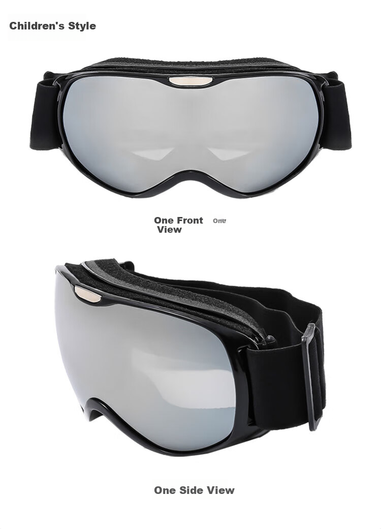 Angelamiao Polarized Double-Layer Anti-Fog Snow Goggles, Frameless, Suitable for Myopia, Windproof, Sandproof, Breathable, Outdoor Hiking, Skiing And Snowboarding Protective Eyewear 17