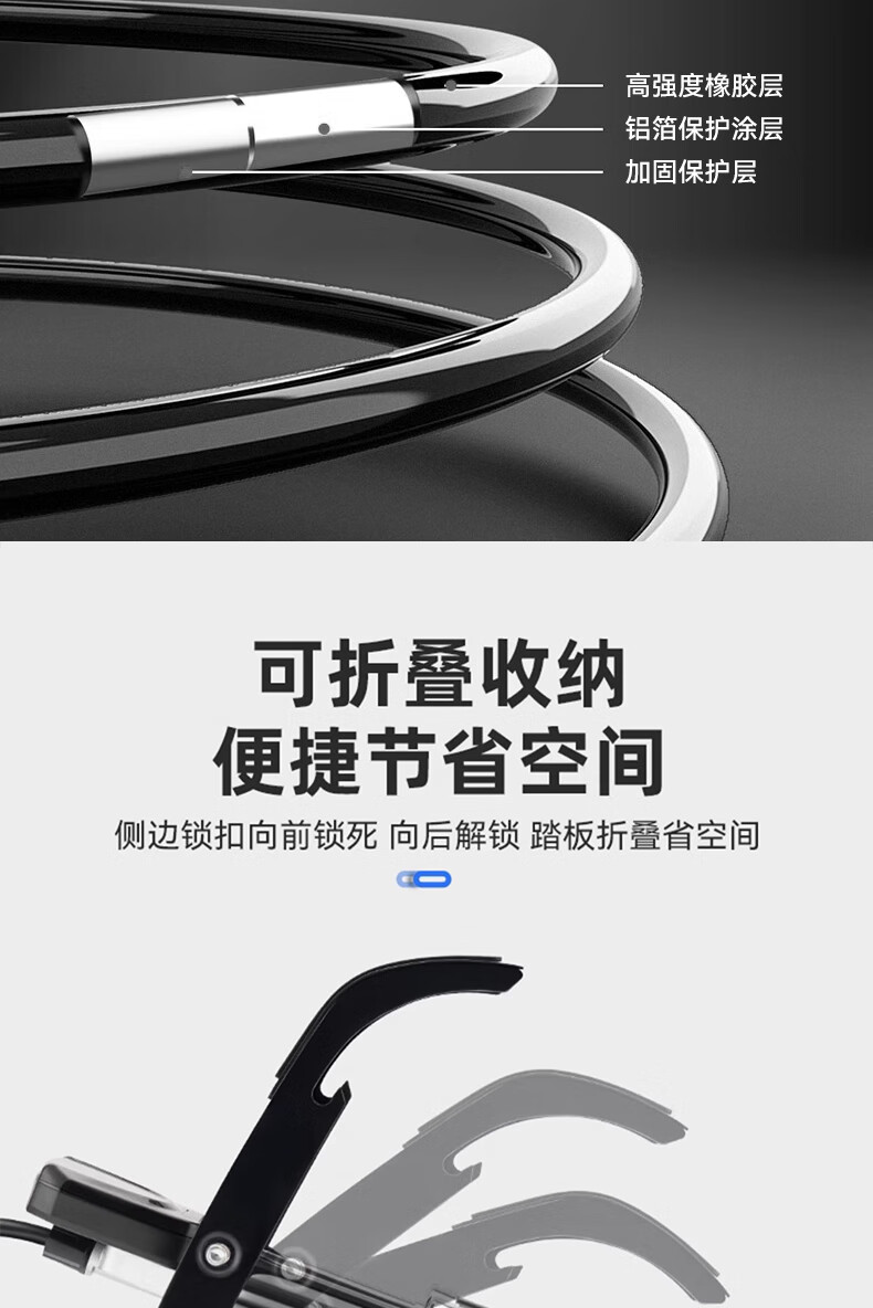 Ousen High-Pressure Foot Pump, Digital Display Car Tire Inflator for Sedans, Motorcycles, Electric Bikes, And Scooters 8