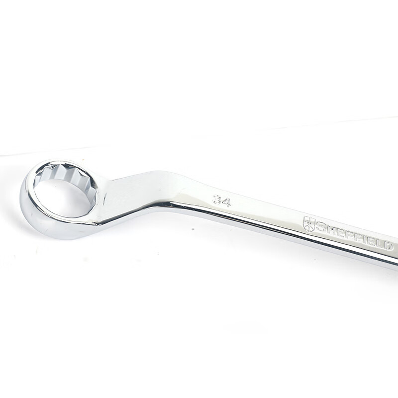 Gangdun SHEFFIELD S017631 Metric Precision Polished Double Plum Blossom Wrench, 32×34mm