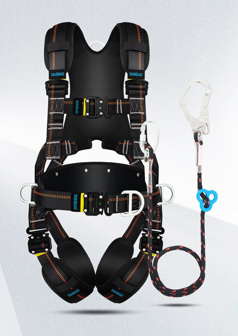 Shandouao SHANDUAO Full-Body Five-Point Wind Power Safety Harness, High-Altitude Work National Standard AD9073, Individual Safety Harness 1
