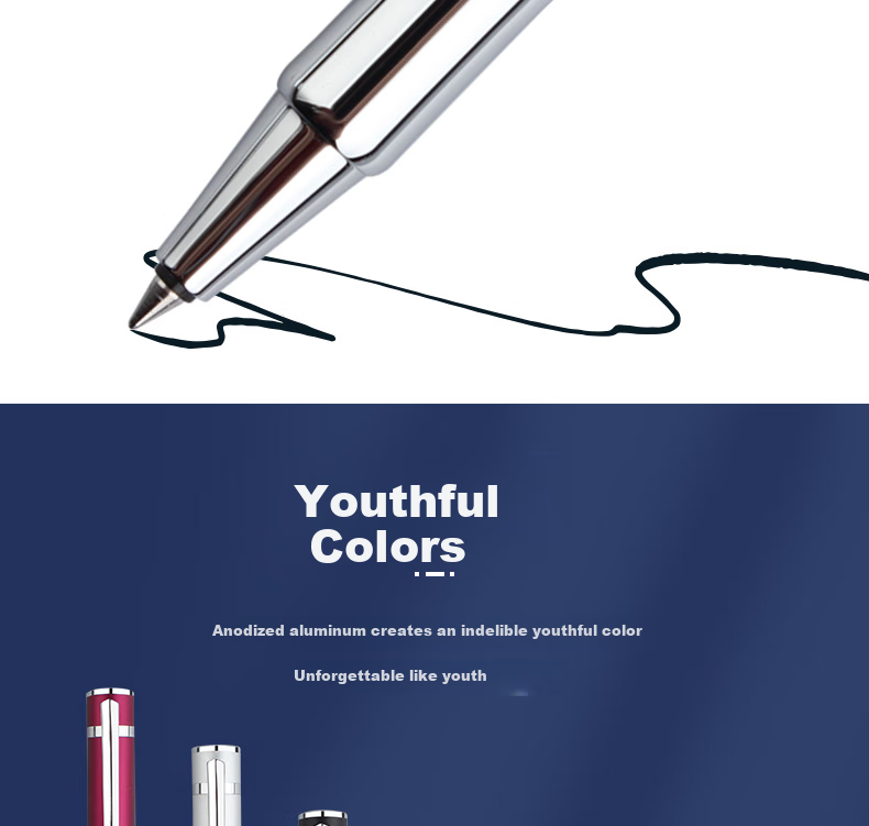 HERO Ballpoint Pen Gift Box H605D Carrier Pilot Series Notebook Ballpoint Pen Signature Pen Gift Box Blue 7
