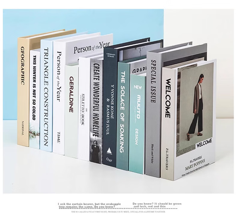 Jianyishijia Simple Modern Nordic Style Fake Book Decorative Prop Ornament Creative Living Room Bookshelf Display Model 11