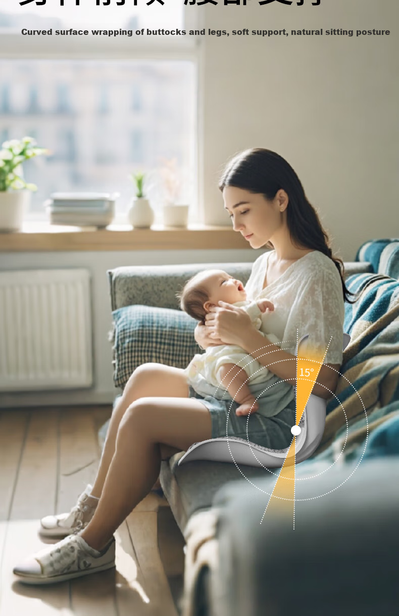 Sifeiqi Lumbar Support Cushion for Long Sitting, Back Brace Pad for Pregnant Women And New Mothers, Nursing Pillow Back Support Cushion, Breathable Seat Pad 11
