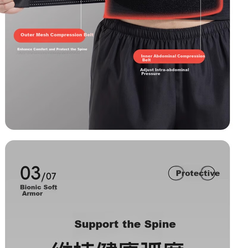 Li-Ning Back Support Belt for Men And Women, Sports Fitness Lumbar Disc Herniation Lumbar Muscle Strain Medical-Specific Warm Long-Sitting Support Waist Brace 14
