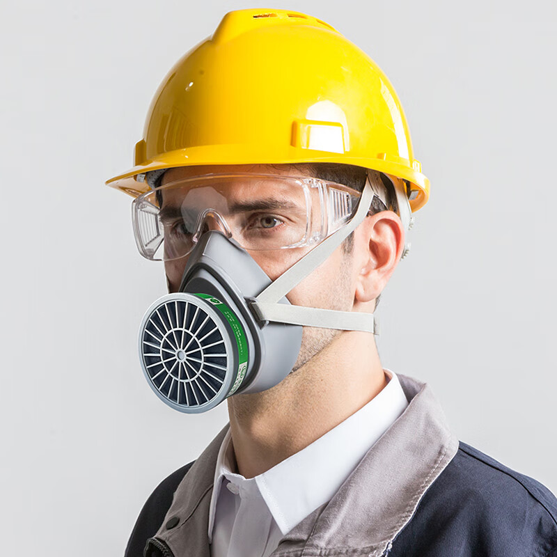 Baoweikang 3600K Gas Mask, Filter-Type Self-Priming Ammonia Protection, Activated Carbon, Anti-Ammonia And Organic Derivatives Industrial Gas Mask P-K Filter Cartridge Set