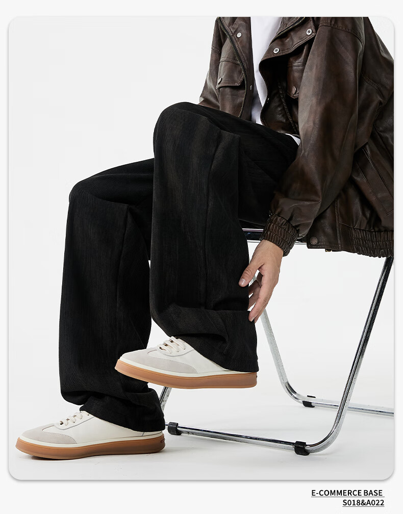 SWAMP AREA Casual Pants for Men And Women, Trendy Straight-Leg Loose-Fit American-Style Sweatpants K019 Beige 2XL 13