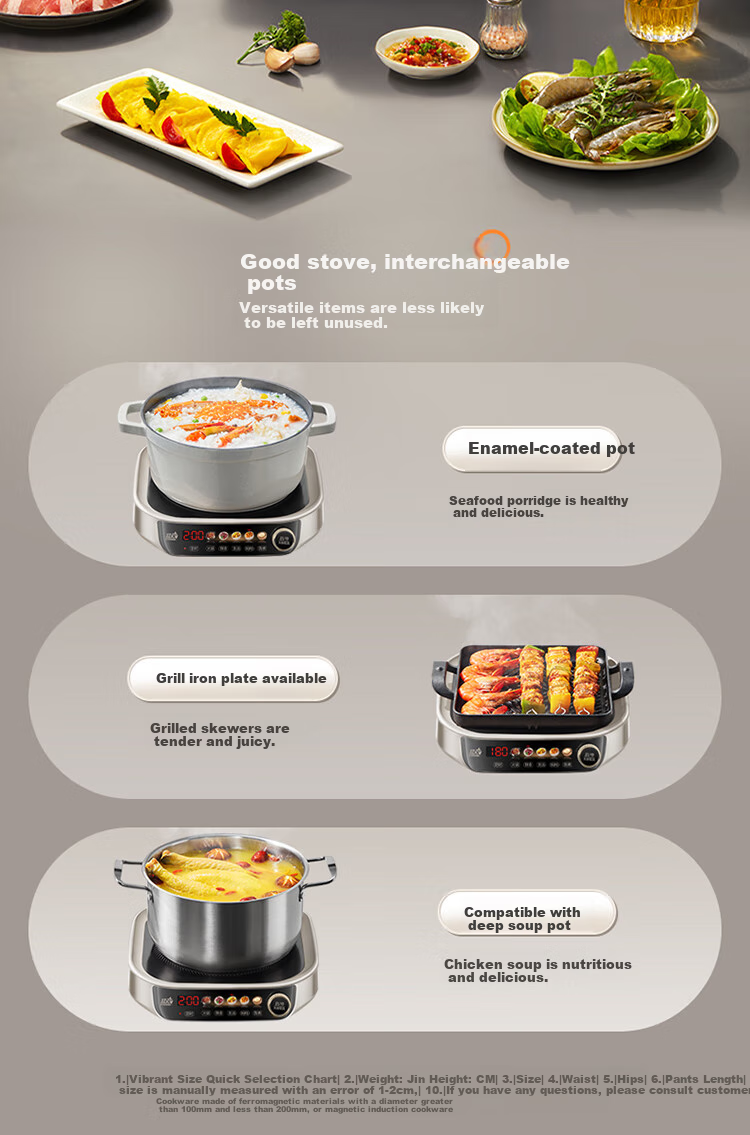 SUPOR IH Electric Hot Pot, Zero Fluorine Titanium Ceramic 6L Household Multifunctional Electric Cooker, 2200W Intense Heat, All-In Hot Pot for Stir-Frying And Cooking, Detachable Design C22-IC800 15