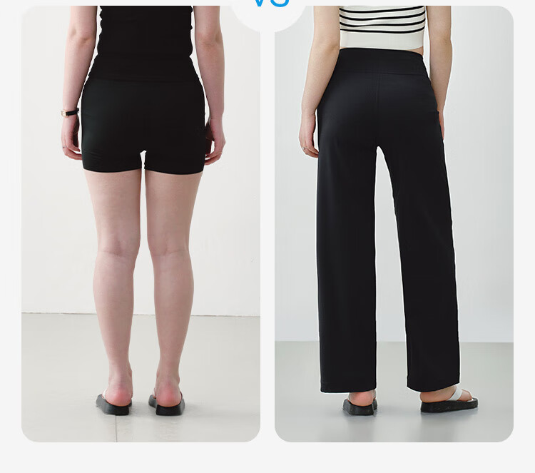 JD Jingzao Women's Casual Straight-Leg Pants 2026 New Loose Slim High-Waist High-Elasticity Pants Black M 16