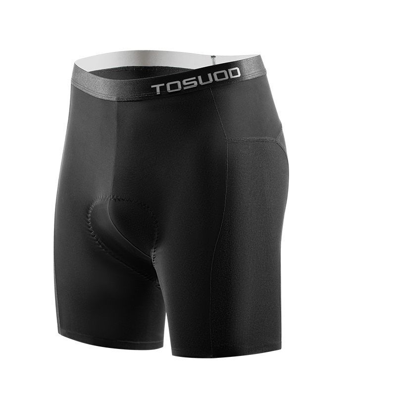 Captain Tas Summer Cycling Shorts Mountain Road Bike Padded Sponge Shorts Men's Sports Outdoor Black 3XL