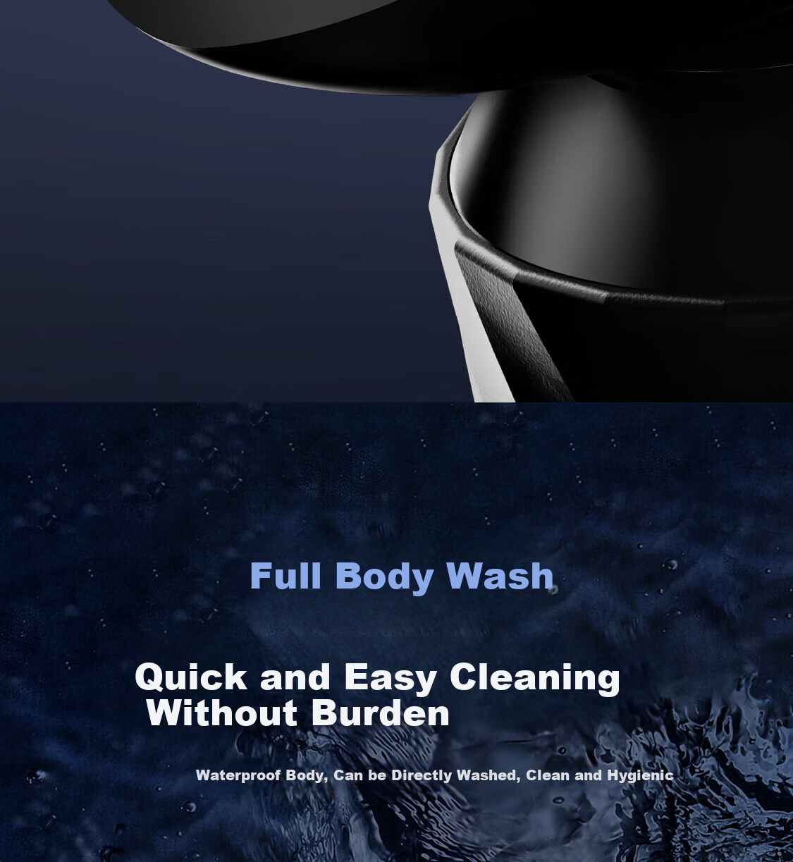 POVOS Electric Shaver with Smart Sensor, Full-Body Washable, Fast Charging Black King PQ9501 Holiday Gift for Boyfriend, Husband, Father 9
