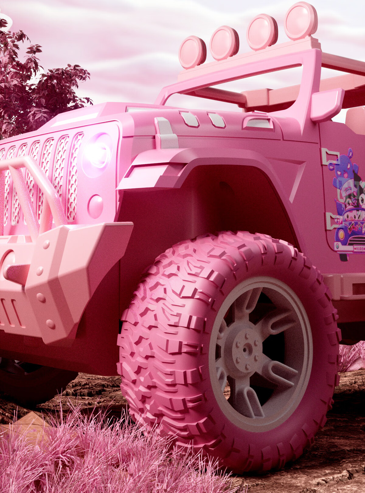 Kuangyeqishi Children's Remote Control Car Toy for Girls Aged 3-6 And 7-10 Years Old, Four-Wheel Drive Electric Car Toy, Birthday Gift 15