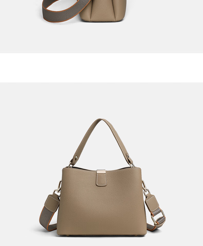 C.BANNER Women's Handbag, Top-Grain Leather Bucket Bag, Shoulder Crossbody Tote Bag, Practical Birthday And Mother's Day Gift for Mom 10