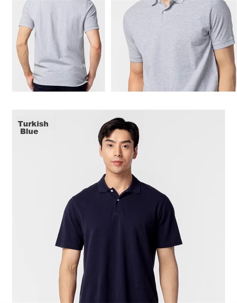DECATHLON Men's Business Casual Loose Short-Sleeve Polo Shirt, POLO SMMO Turkish Blue, 2XL-4468885 14