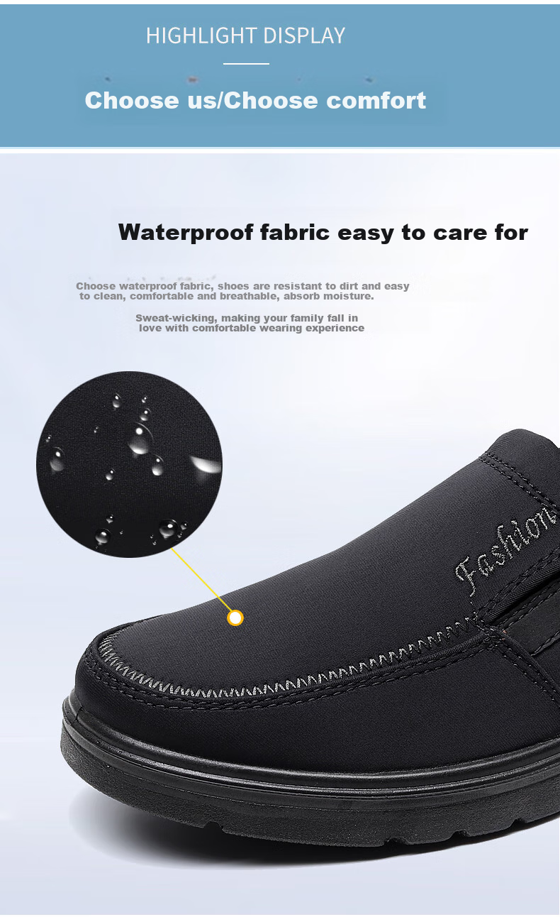 Ankang Old Beijing Cloth Shoes for Men, Breathable Waterproof Dad Shoes, Soft-Soled AK33623 for Middle-Aged And Elderly, Coffee Color, Size 47 4