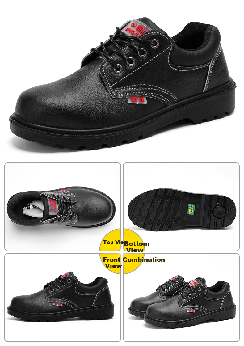 Dinggu Safety Shoes for Men, Anti-Smashing And Puncture-Resistant, Steel Toe Cap, Steel Midsole, Solid Sole, Safety Shoes 1123heiK37 18