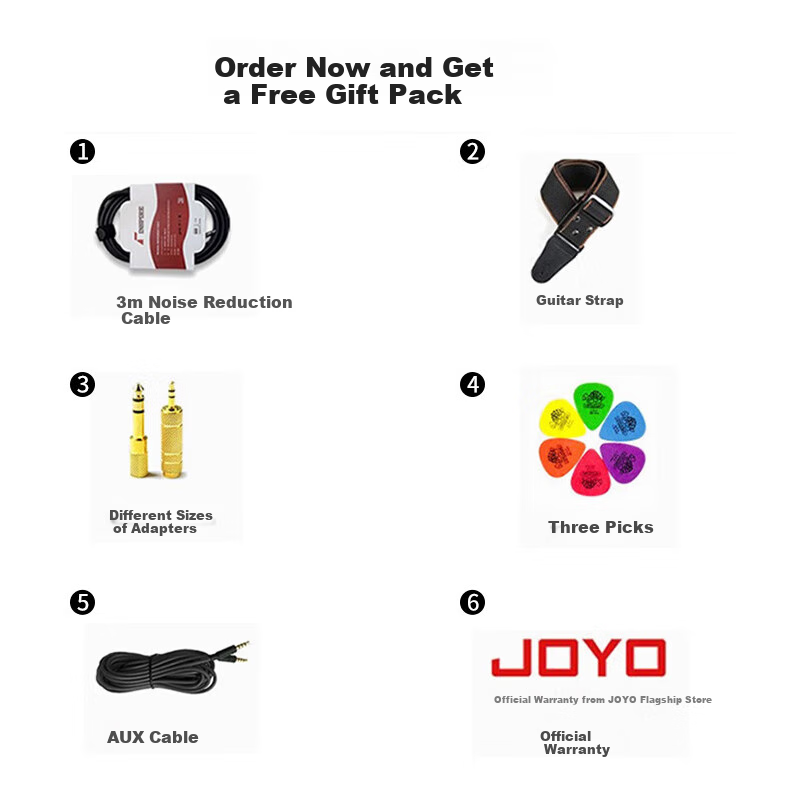 JOYO DC-15 Acoustic-Electric Guitar Amplifier with Effects Pedal, Drum Machine, Rhythm Guitar Practice Portable Speaker