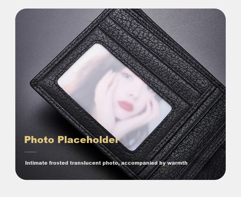 POLOMEISDO Men's Wallet, Cowhide Short Style, Multi-Card Slots, Gift Box, Birthday Present for Boyfriend, Husband, Father, Practical 6