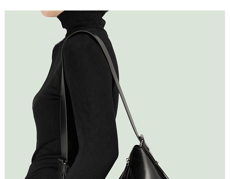 Aiqinghai Leather Handbag, Women's Shoulder Crossbody Bag, Underarm Bag, Fashionable And Stylish, Practical Birthday Mother's Day Gift for Mom 5