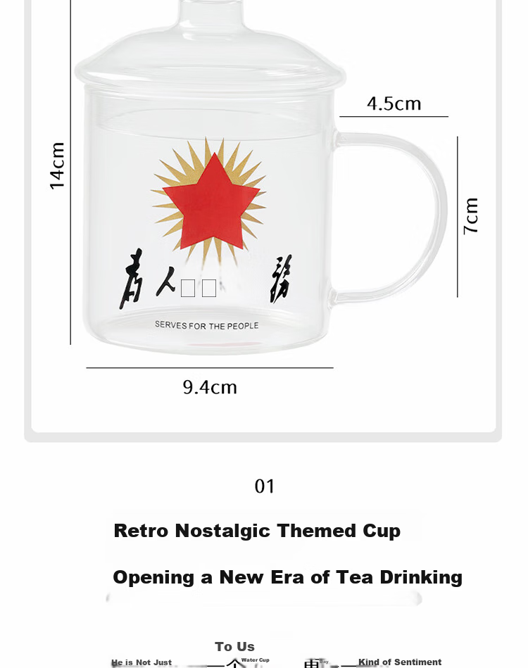 BJ High Borosilicate Glass Cup with Straw, Large Capacity Office Tea Infuser Mug, Heat-Resistant Children's Water Bottle, 1000ml 4