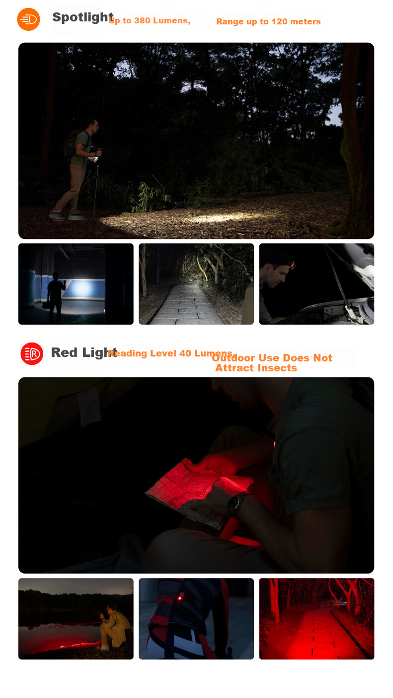 OLIGHT Warrior Pro S Ultra-Long Battery Life Portable Emergency Magnetic Five-Light Source High-Power Flashlight Night Fishing Lamp 6