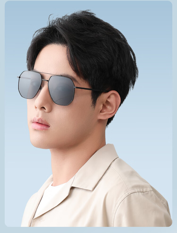JD Original [Classic Aviator] Lightweight Polarized Frog-Eye Glasses, Driving UV Protection Sunglasses for Men And Women, Multi-Frame 4