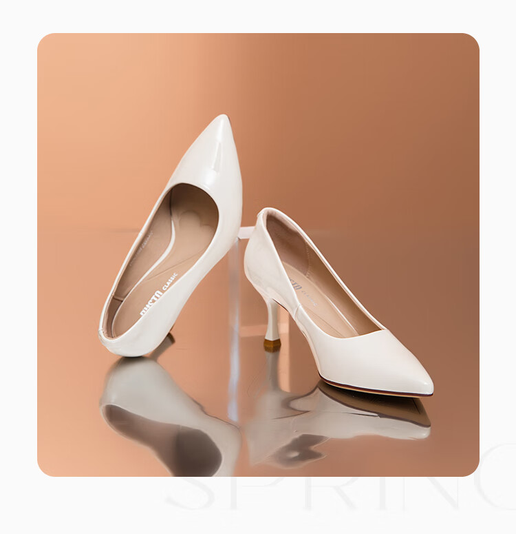 Dusto High Heels for Women, Spring 2026 New Style Commuter Shoes Slip-On Women's Shoes Elegant Thin Heel High Heels 6
