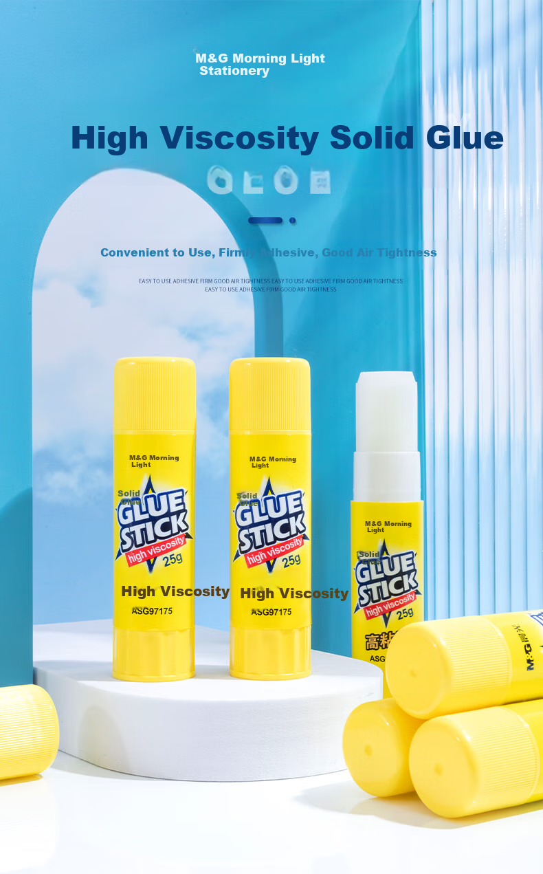 M&G Stationery Popular Product, 15g High Viscosity Solid Glue PVP, Student Craft Solid Adhesive, Quick-Drying Durable Glue Stick, Office Supplies, 24-Pack MG7105 1