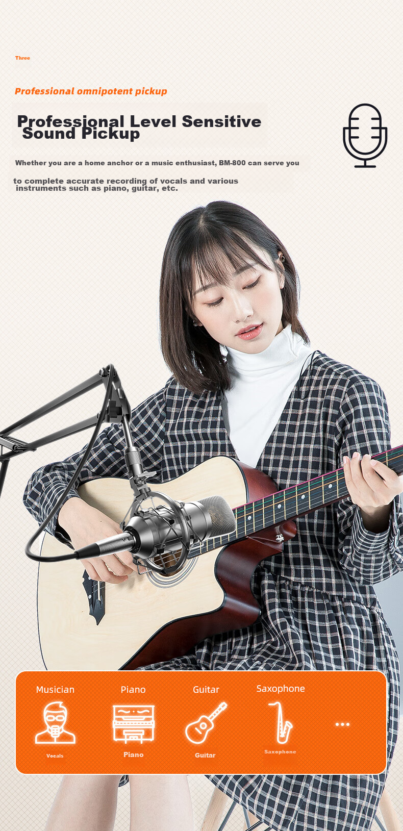 ISK BM-800 Condenser Microphone, Aikun 4nano Sound Card Kit, Mobile Phone Live Streaming, Computer Douyin Universal Host Singing, Quanmin Karaoke Recording Live Broadcast Equipment Complete Set Microphone 8