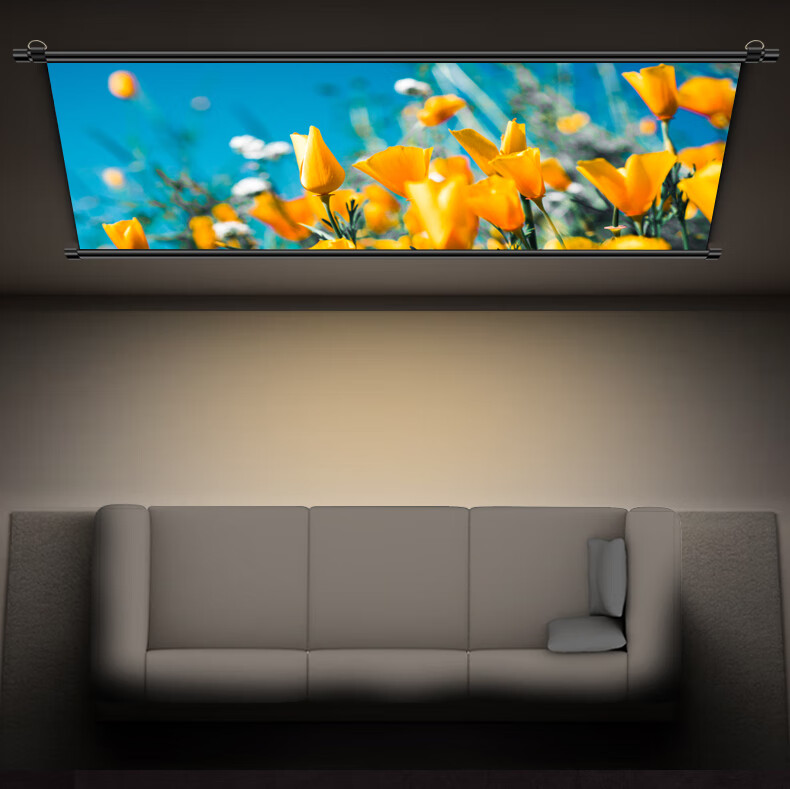 JINGMI Projection Screen BG1 Photon Screen 100 Inch 16:9 Wall-Mounted Screen No Drilling Required for Home And Office Use Compatible with XGIMI, Jmgo, Dangbei, Xiaomi Three-Color Laser Projectors Scree 11