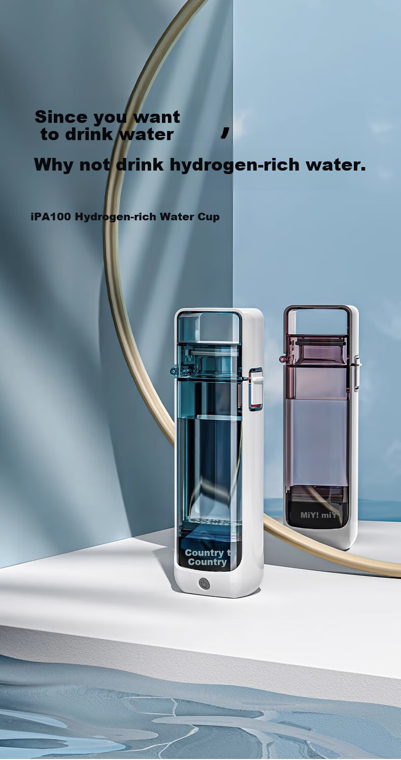 YIMI Hydrogen Water Machine Cup, High Concentration Electrolyzed Hydrogen Health Water Cup, Hydrogen-Oxygen Separation Hydrogen Generator, USB Rechargeable Portable 1